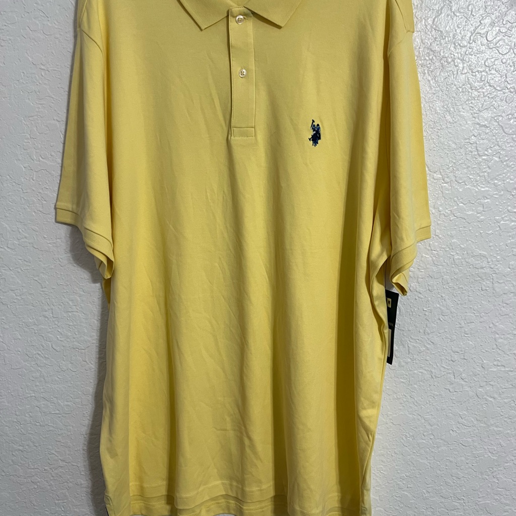 US Polo Assn Light Yellow Polo Shirt 146